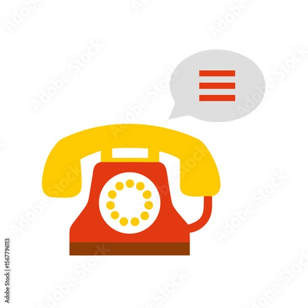 Obraz vector retro phone