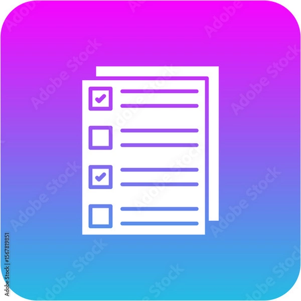 Obraz Checklist Icon