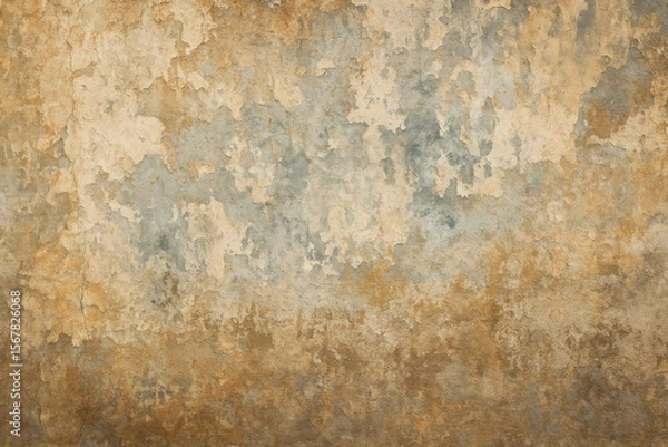 Fototapeta Abstract backdrop featuring aged wall textures