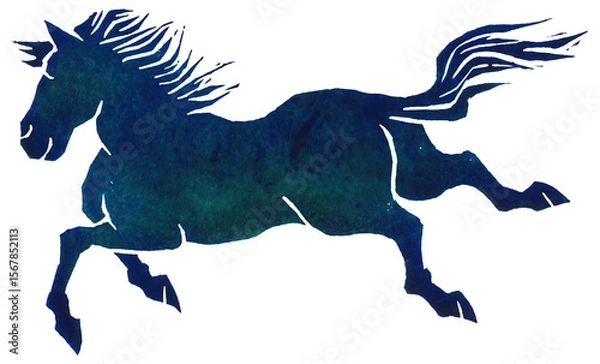 Obraz 版画　走る馬