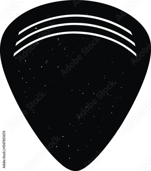 Obraz guitar pick on white background.eps