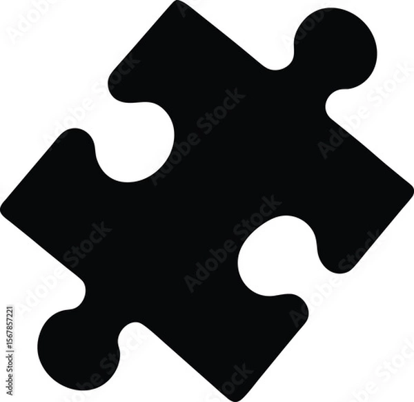 Obraz jigsaw puzzle piece on white background.eps