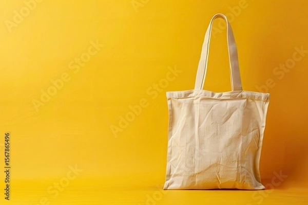 Obraz Ultra Quality Picture of Fabric Bag Branding Mockup