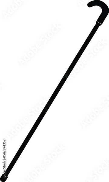 Obraz walking stick on white background.eps