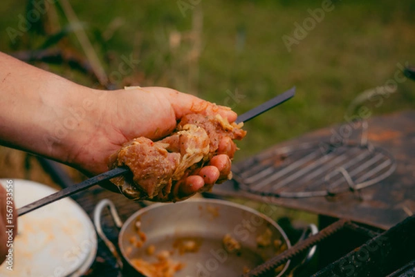 Obraz meat on the grill