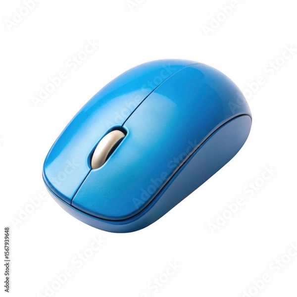 Fototapeta blue computer mouse 