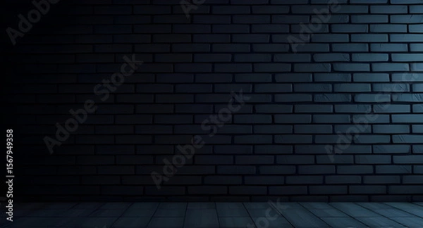 Fototapeta Blue abstract bricks wall background, Abstract brick texture, Blue masonry wall, Brick pattern background, Digital brick wall, Abstract blue wall, Brick texture vector, Modern brick backdrop, Abstract