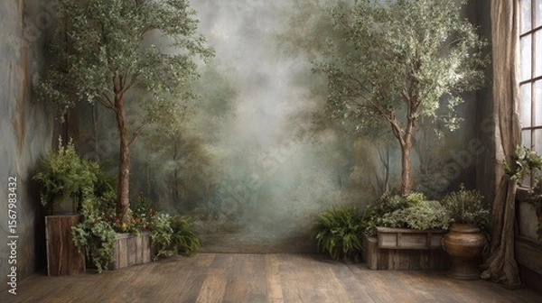 Fototapeta studio backdrop or background suitable for use with portraits products