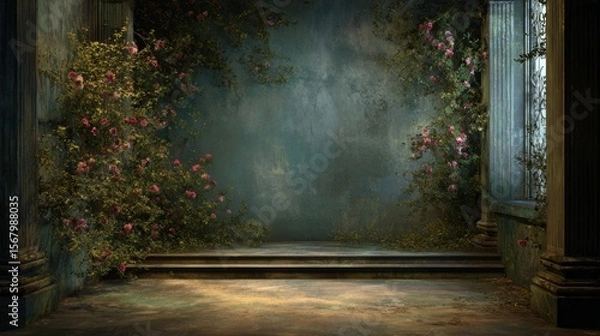 Fototapeta studio backdrop or background suitable for use with portraits products