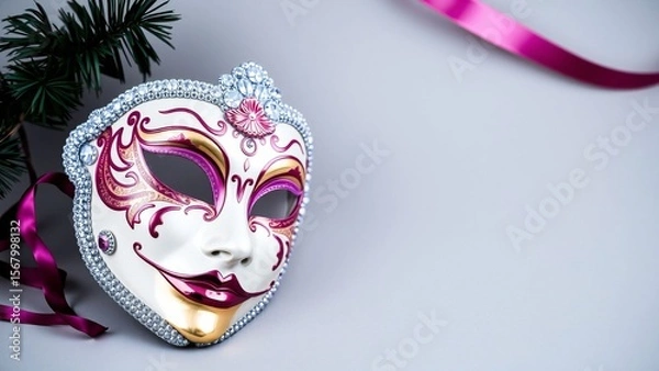 Obraz Festive venetian carnival mask 