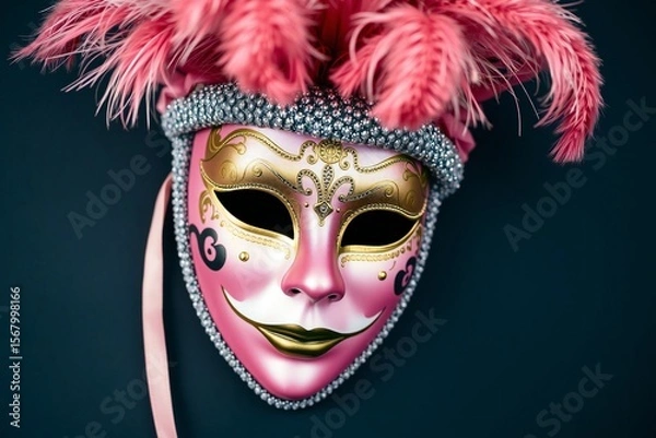 Obraz Festive venetian carnival mask 