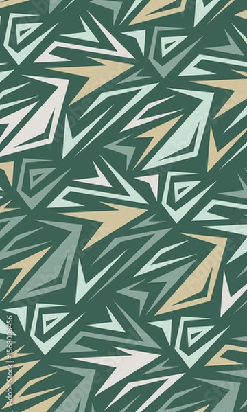 Obraz Modern artwork abstract composition with geometric shapes and elements