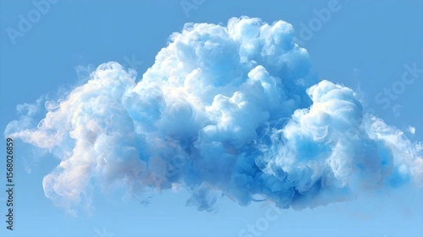 Obraz Realistic Smoke Cloud Vector | Fog Mist Vapor Effect Isolated on Transparent Background