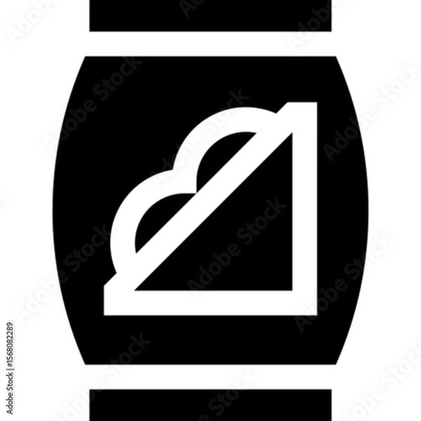 Fototapeta Minimalist line icon of a sandwich, representing fast food, snack, and casual dining. Perfect for food delivery apps, restaurant menus, culinary blogs, nutrition infographics, and UI UX design. Fully 
