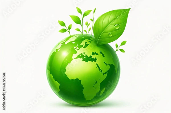 Obraz green earth globe