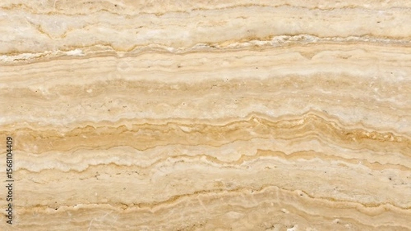 Obraz Natural travertine stone with light creamy beige layers in macro flatlay view,texture, paper, brown, wall, old, textured, wood, grunge, pattern, stone, surface, 