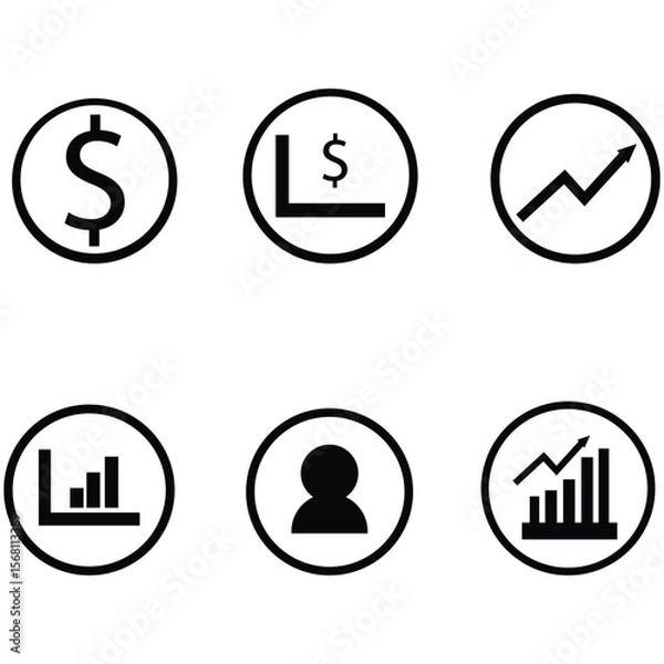 Fototapeta set of web icons