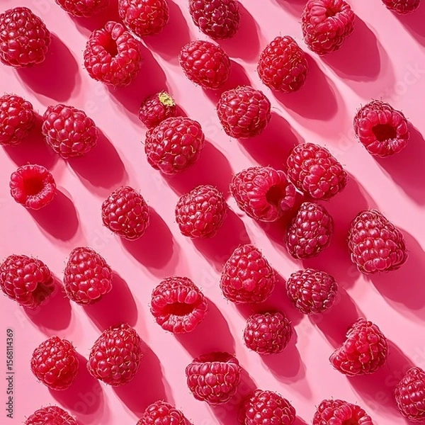 Obraz background of raspberry