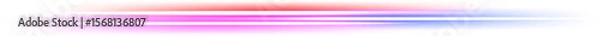 Fototapeta Abstract horizontal stripes of vibrant pink coral red and bright blue with glowing white light streaks creating a futuristic and energetic visual effect