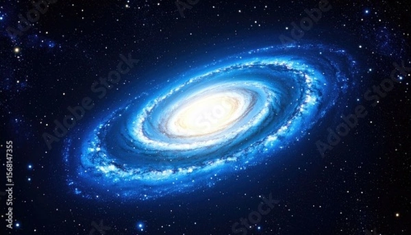 Fototapeta Spiral galaxy in deep space (9)