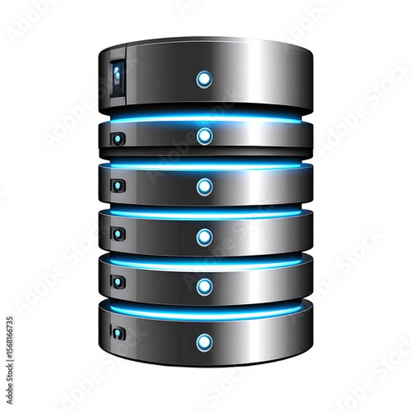 Obraz Database system illustration