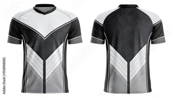 Obraz Sport Jersey Mockup Modern Design Template for Sublimation Printing and Customization