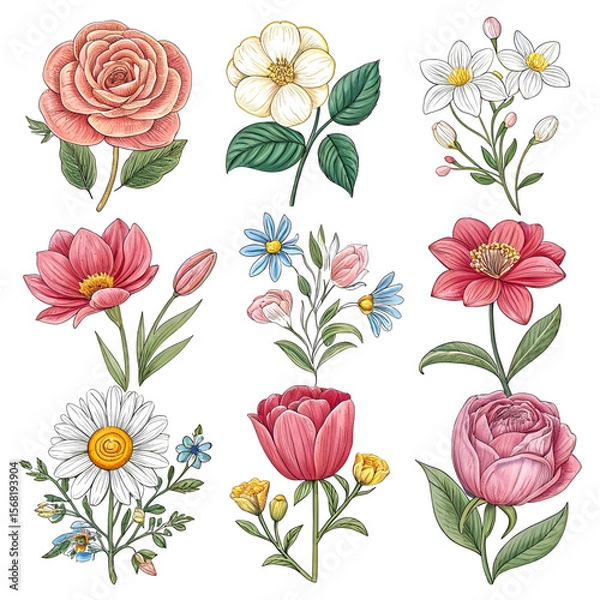 Obraz seamless background with roses