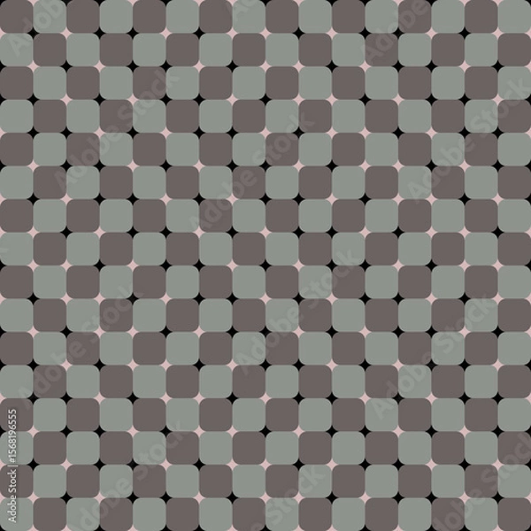 Fototapeta Checkered pattern with moving illusion, abstract background.