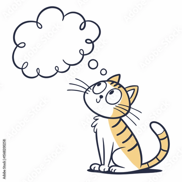 Obraz cat with a balloon