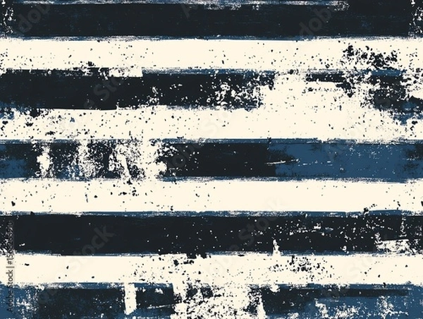 Obraz Textured grunge wide brush stripes seamless vector patern Hand drawn paint rough streaks