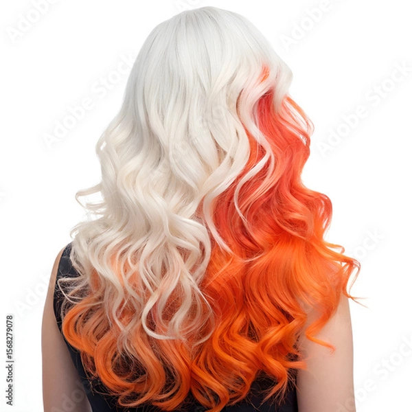 Obraz long blond hair isolated