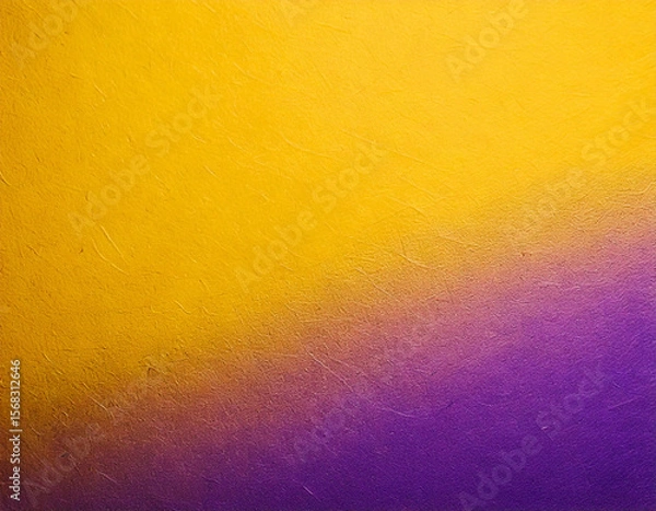 Obraz Yellow and purple torn paper texture background with rough, natural surface. Bright, colorful, and creative abstract design. Perfect for posters, graphic design, scrapbooking, advertising, or modern a
