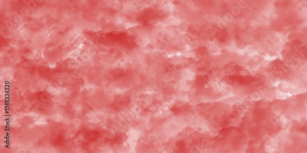 Fototapeta Abstract Red grunge background with clouds