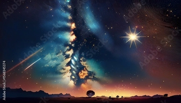 Fototapeta a new star appears in the sky visible from every country what does it mean