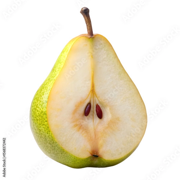 Fototapeta Pear Slice Isolated on White Background