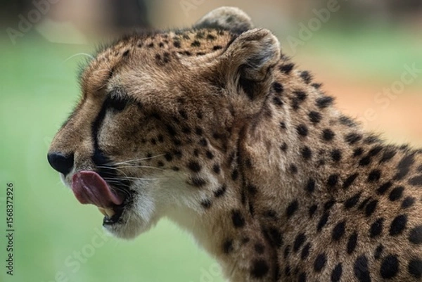 Fototapeta cheetah up close