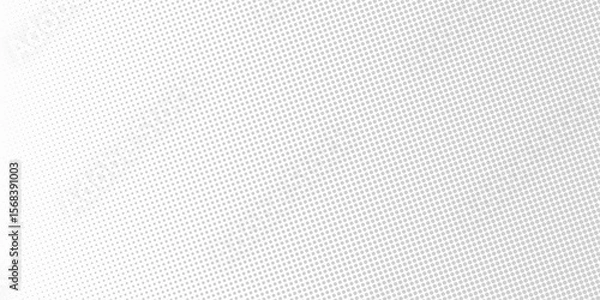 Fototapeta Basic halftone dots effect in grey and white color. Halftone effect. Dot halftone. Background with monochrome dotted texture.