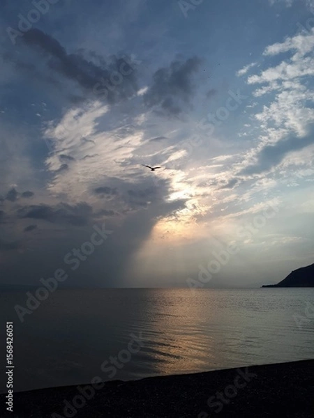 Obraz sunset over the sea