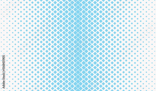 Fototapeta Abstract blue geometric hipster fashion design print halftone triangle pattern modern Texture. Vector illustration.