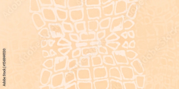 Fototapeta Brown Animal Print Mix. Orange Geometric. Leopard