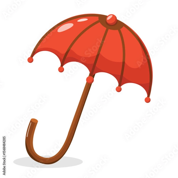 Fototapeta Umbrella. Rain protection on a white background. Flat-style design. For web design.