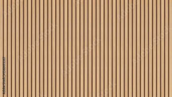 Obraz Wood texture wall with vertical planks. Wooden panel wall background. Brown stripes pattern of natural wood grain. Wooden planks cover. Parquet board surface. Oak floor. Vector EPS10