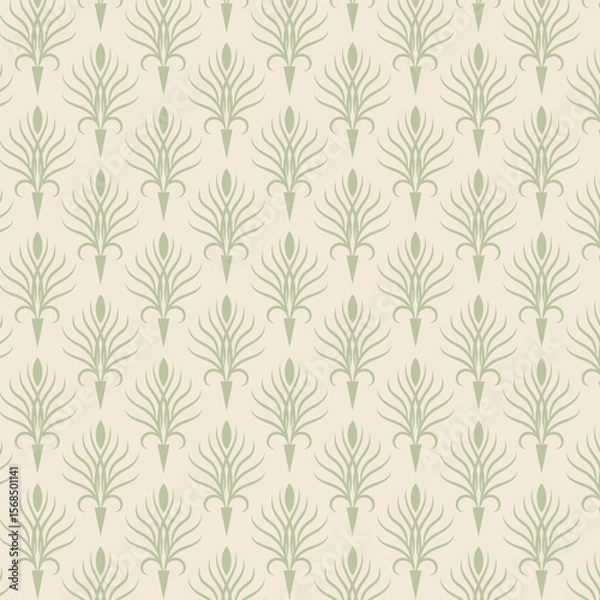 Obraz Floral block print seamless vector pattern