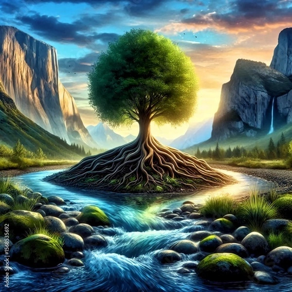 Fototapeta Earth Bubbles in Hand – Symbol of Nature Protection