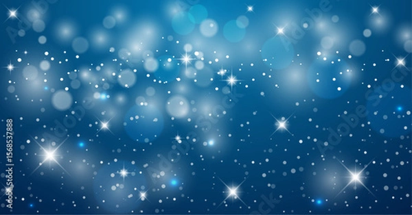 Obraz キラキラのネイビーブルーの背景素材 ( フレーム　見出し　タイトル　きらきら　背景 )