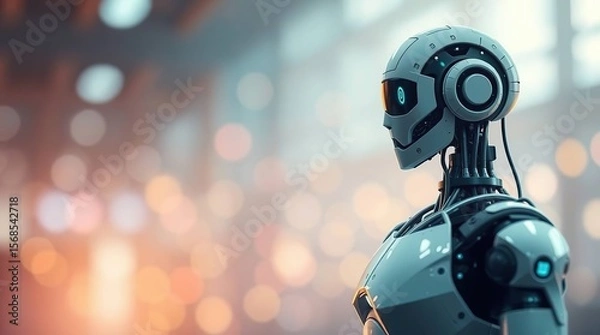 Obraz Futuristic Robot Profile.