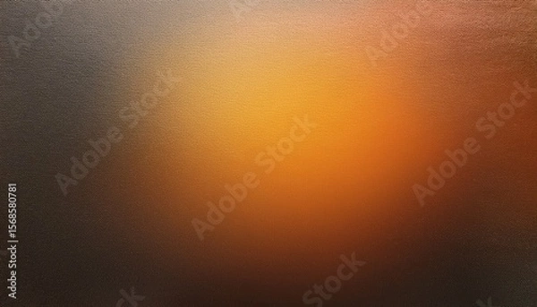Fototapeta fiery yellow burnt orange copper red brown gray black abstract background color gradient ombre rough grainy noise grungy texture glow light shine template empty space autumn halloween colorful
