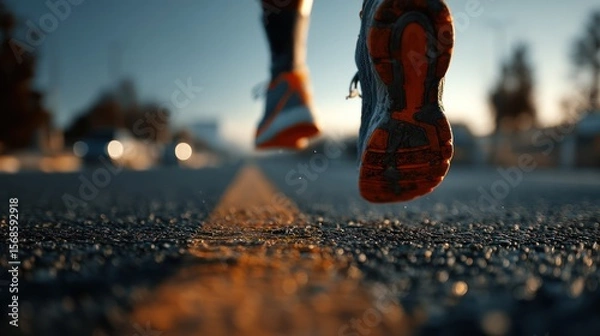 Fototapeta Runner's Pace: Capturing the Essence of Motion
