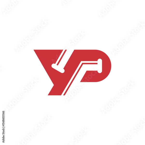 Fototapeta yp plumb logo