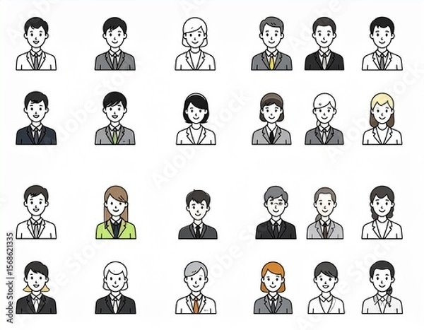 Obraz ビジネス　アイコン　人